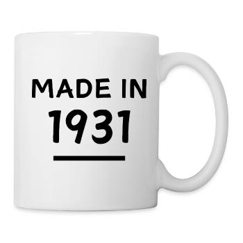 Fabriqué en 1931 - Année de naissance / Anniversaire - Mug blanc - blanc - Droite