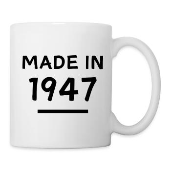Fabriqué en 1947 - Année de naissance / Anniversaire - Mug blanc - blanc - Droite