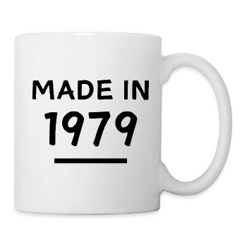 Made in 1979 - Geburtsjahr / Geburtstag - Tasse - Weiß - Rechts