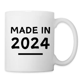 Made in 2024 - Geburtsjahr / Geburtstag - Tasse - Weiß - Rechts