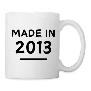 Made in 2013 - Year of birth / Birthday - Mug - white - Right