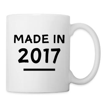 Made in 2017 - Year of birth / Birthday - Mug - white - Right