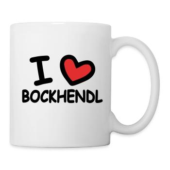 I Love Bockhendl Backhendl - Mug - white - Right