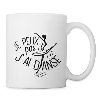 Je peux pas j'ai danse - Mug blanc - blanc - Droite