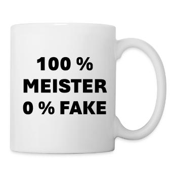 100% Master 0% Fake - Mug - white - Right