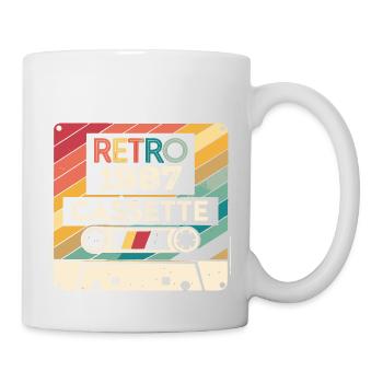 Retro 1975 Vintage 1987 - 1987 Anniversary Gift - Mug - white - Right