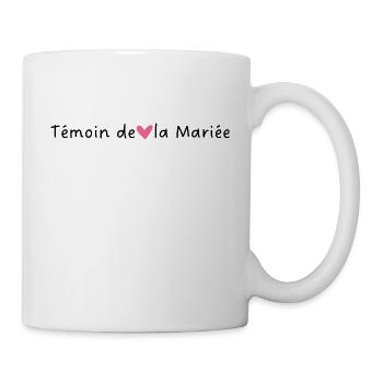 Bride's Witness Pink Heart - Mug - white - Right