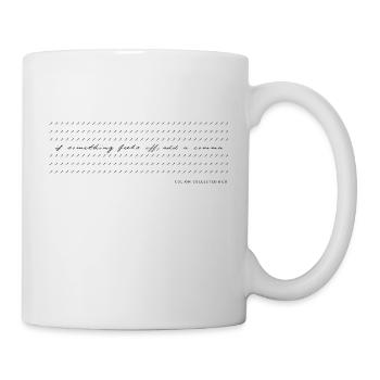 Comma Modern Calligraphy Minimalist Humor b/w - Mug - white - Right