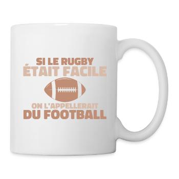 Wenn Rugby einfach wäre - Tasse - Weiß - Rechts