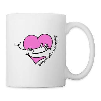 Love yourself more everyday - Mug - white - Right