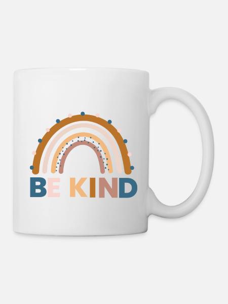 Be kind funny shirt - Mug - white