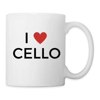 Ich liebe Cello - J’adore le violoncelle - Mug blanc - blanc - Droite