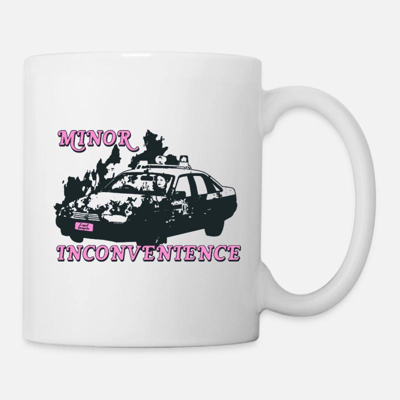 Conception de la déclaration d’inconvénient mineur - Mug blanc - blanc