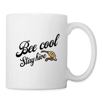 Abeilles et miel - Bee Cool Stay Hive - Mug blanc - blanc - Droite