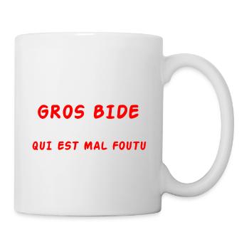 J'ai pas un gros bide - Mug blanc - blanc - Droite