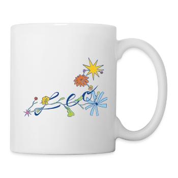 Leo – Creative Zodiac Illustration - Mug - white - Right