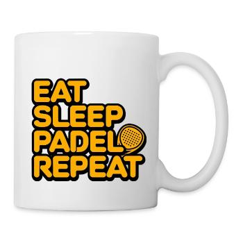 Eat sleep padel repeat 2 - Tasse - Weiß - Rechts