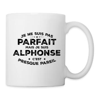 Alphonse Un Prénom, Une Attitude L’Humour Alphonse - Mug blanc - blanc - Droite