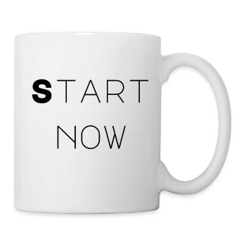 Start Now – Motivational Quote for Action - Mug - white - Right