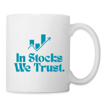 Dans des actions auxquelles nous faisons confiance ! - Mug blanc - blanc - Droite