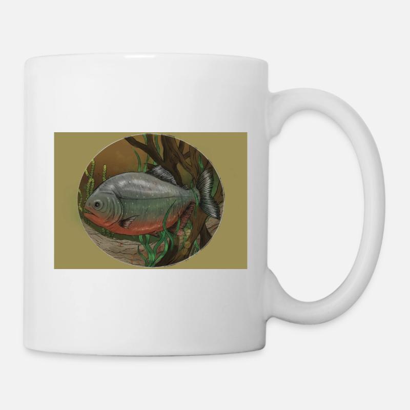 Piranha - Tasse - Weiß