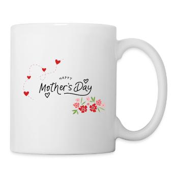 Happy Mothersday - Muttertagsgruß - Tasse - Weiß - Rechts
