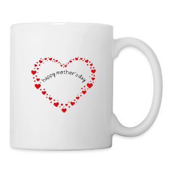 Happy Mothersday - Muttertag glücklich - Tasse - Weiß - Rechts