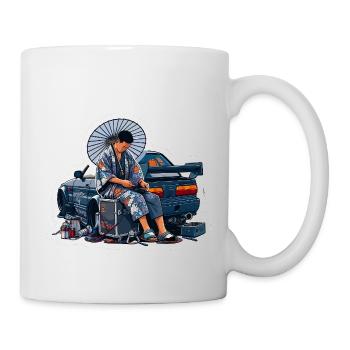 Garage Samurai - Tasse - Weiß - Rechts