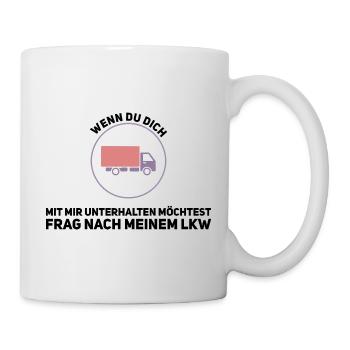 LKW-Gesprächsstoff – Reden wir über Trucks - Tasse - Weiß - Rechts