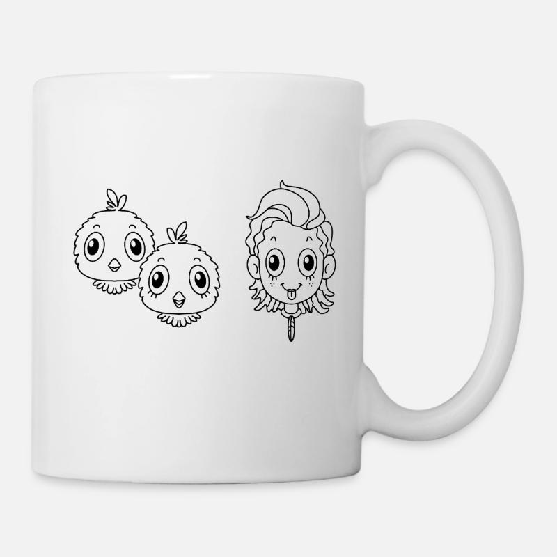 Haustier Vogel - Tasse - Weiß
