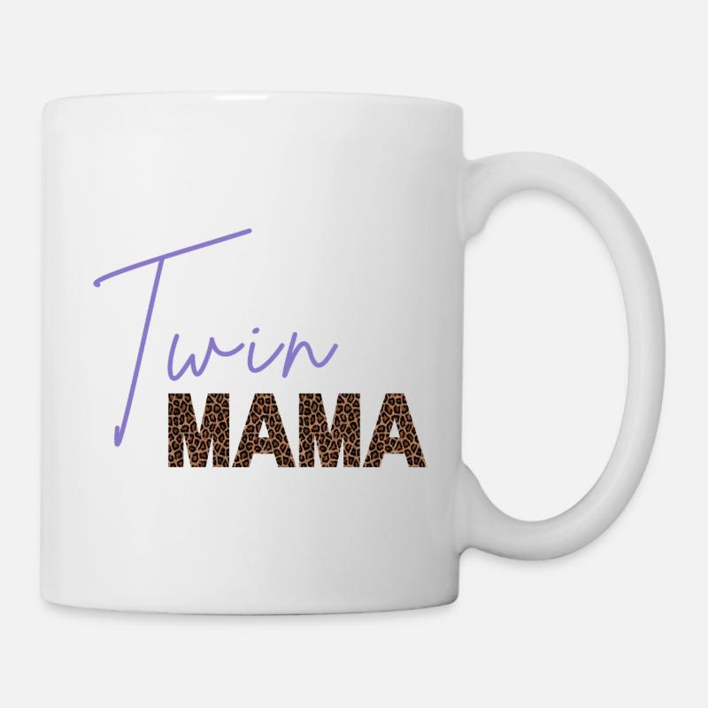 Twin Mama Leopard - Mug - white