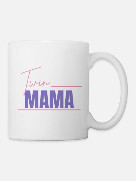 Twin Mama 80s - Mug - white