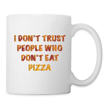 Dans la pizza en laquelle nous avons confiance - Mug blanc - blanc - Droite