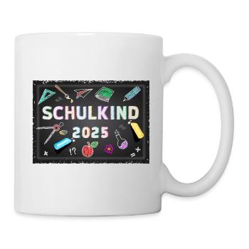 Schulkind 2025 Erstklässler - Tasse - Weiß - Rechts