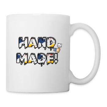 Hand Made 😄 Mit meinen Händen! - Tasse - Weiß - Rechts