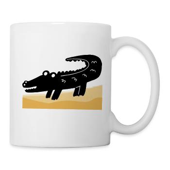 black crocodile - Mug - white - Right
