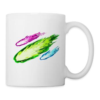 Explosion de cerfs-volants colorés - Mug blanc - blanc - Droite
