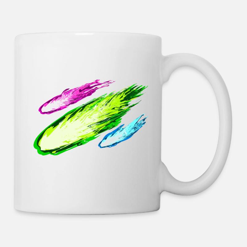 Explosion von bunten Drachen - Tasse - Weiß