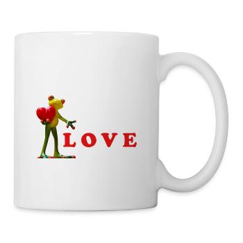 Liebe Samen mit bunten Samen - Tasse - Weiß - Rechts