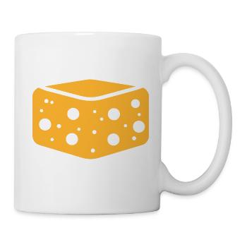 Design inspiriert von handwerklich hergestelltem Biskuitkäse - Tasse - Weiß - Rechts