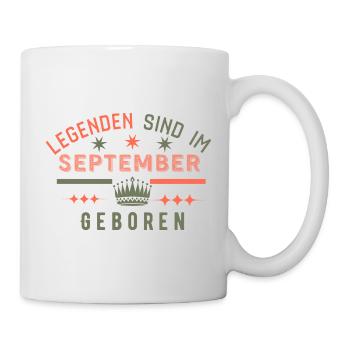 Les légendes naissent en septembre - Anniversaire - Mug blanc - blanc - Droite