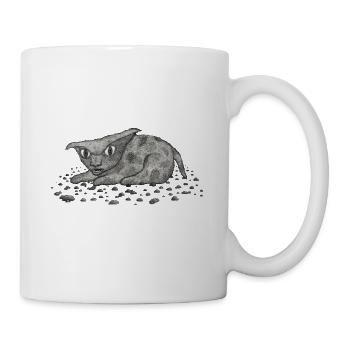 Grim Cat - Tasse - Weiß - Rechts