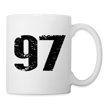 Maillot numéro 97 - Mug blanc - blanc - Droite