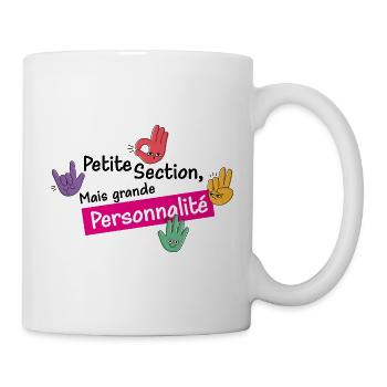 Kleine Sektion, aber große Persönlichkeit "Fushia" - Tasse - Weiß - Rechts