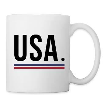 États-Unis – Chemise 🇺🇸 streetwear audacieuse - Mug blanc - blanc - Droite