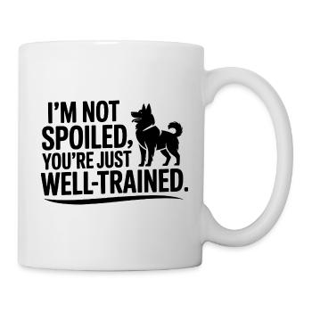 Spoiled Husky Funny Dog Quote  - Mug - white - Right