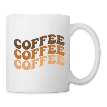 Citation d'un amateur de café - Mug blanc - blanc - Droite