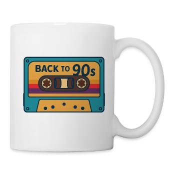 Retro 90s Cassette Design - Mug - white - Right