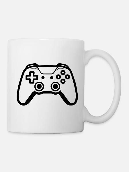 Controller Joypad Gamer - Tasse - Weiß