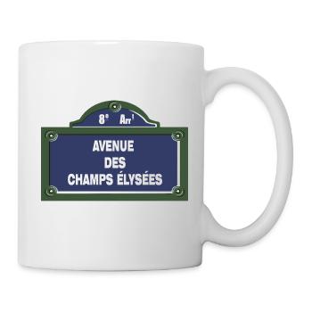 Vintage Parisian Street Signage Street Sign - Mug - white - Right